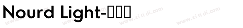 Nourd Light字体转换